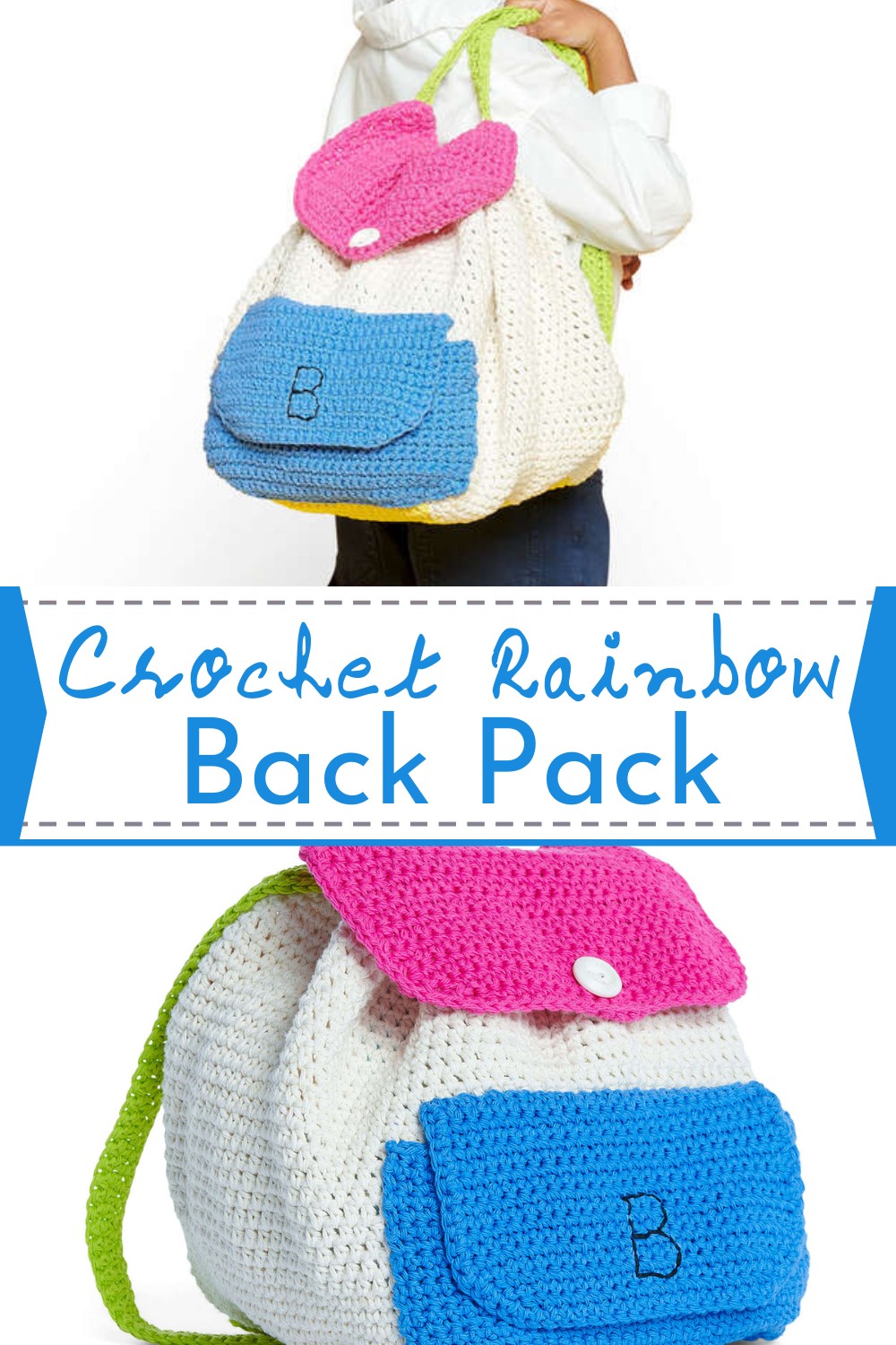 Crochet Rainbow Back Pack