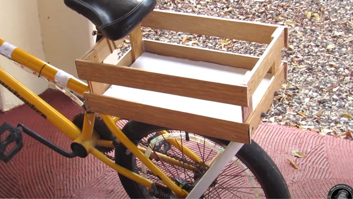 DIY Bike Crate Basket