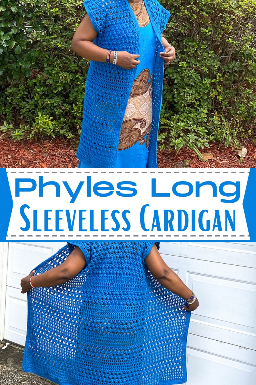 Phyles Long Sleeveless Cardigan