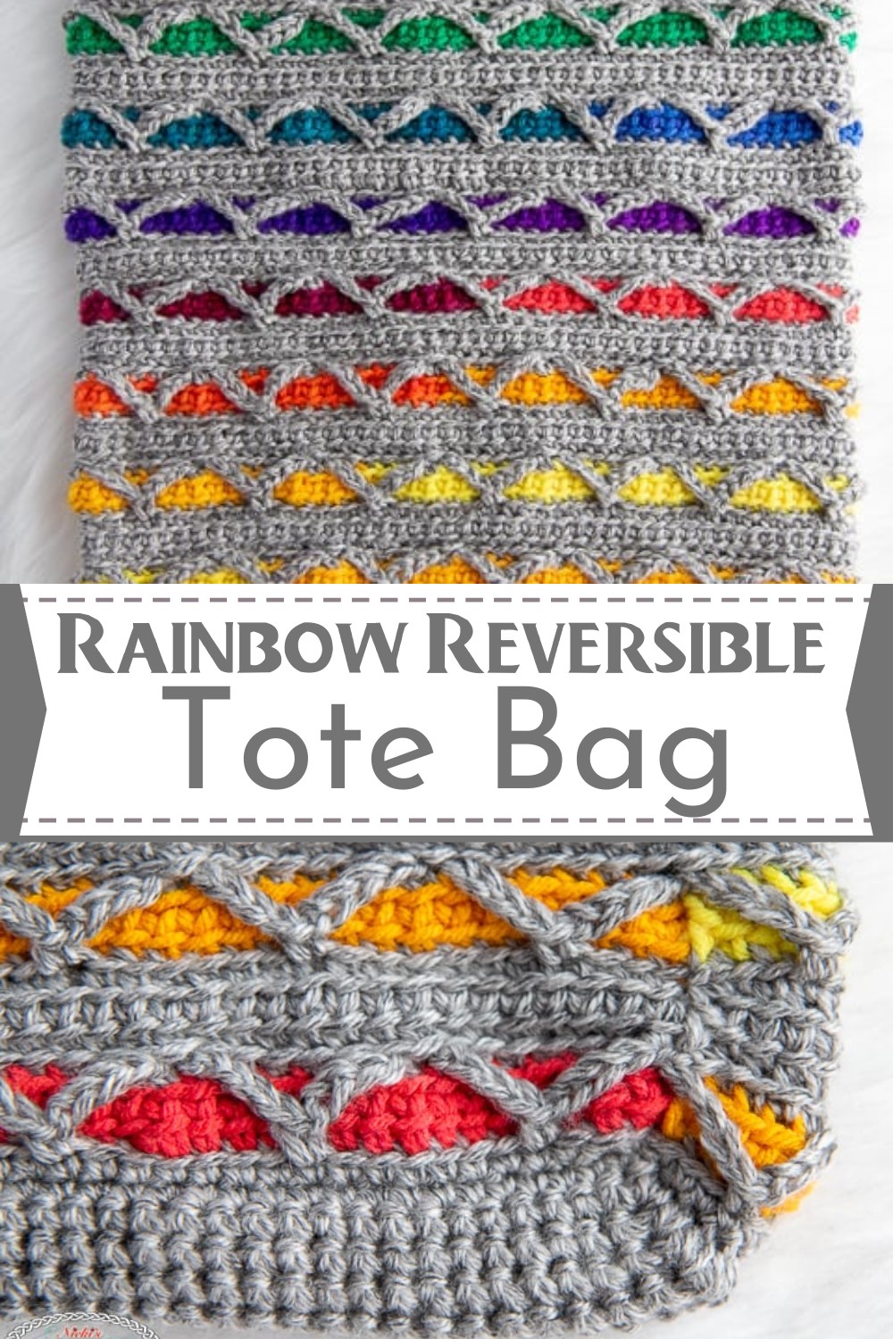 Rainbow Reversible Tote Bag