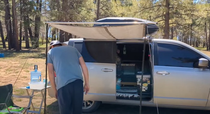 DIY Shade Awning For My Minivan Camper Conversion
