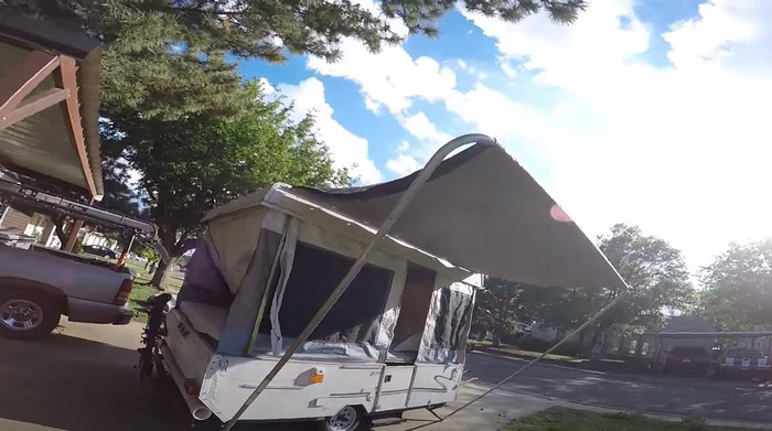 Easy And Cheap Lowes DIY Camper Awning