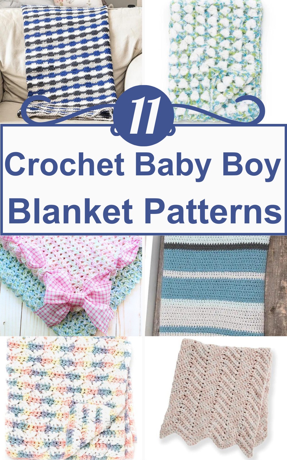 11 Free Crochet Baby Boy Blanket Patterns