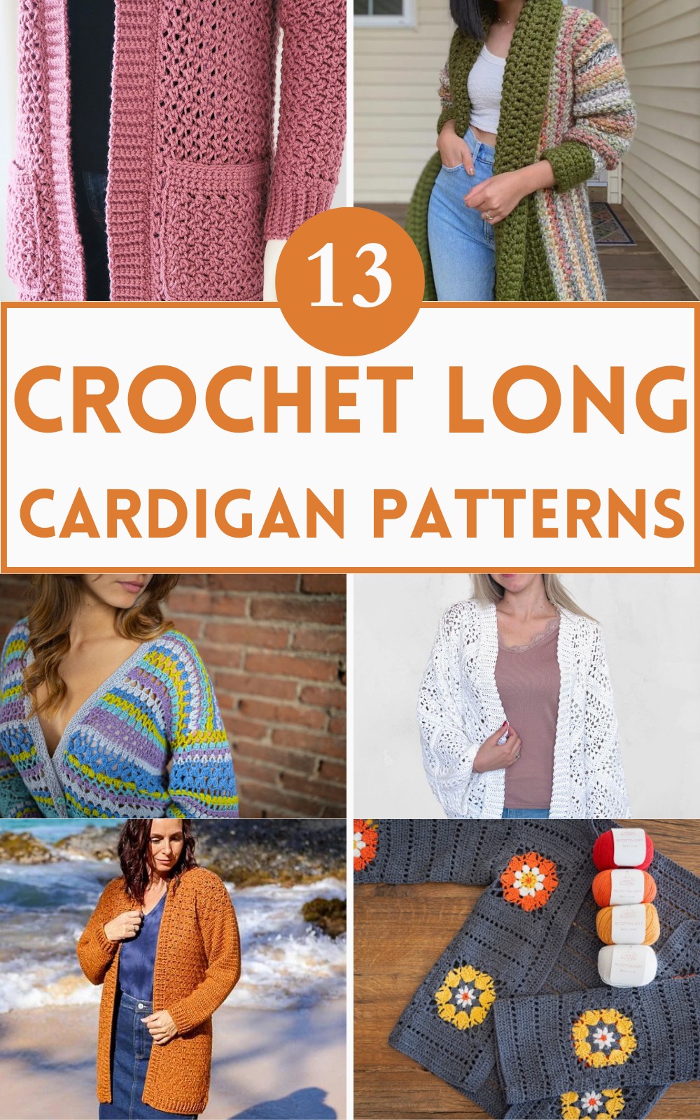 13 Free Crochet Long Cardigan Patterns
