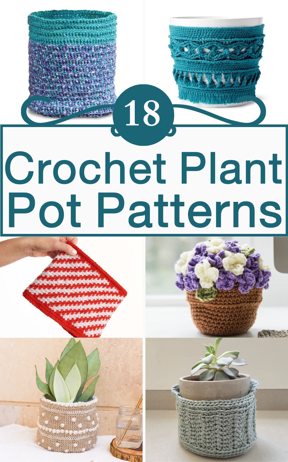 3 Free Crochet Plant Pot Patterns