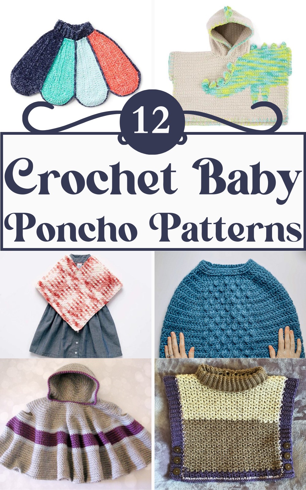 4 Free Crochet Baby Poncho Patterns
