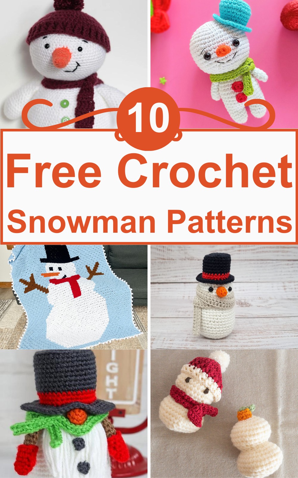 4 Free Crochet Snowman Patterns