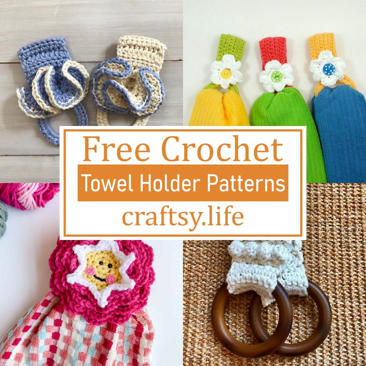 4 Free Crochet Towel Holder Patterns