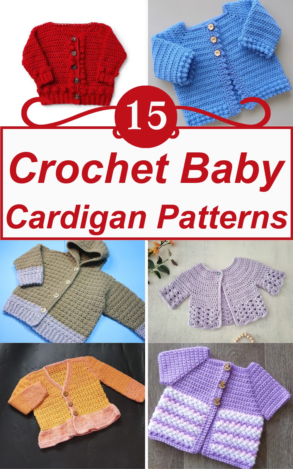 5 Free Crochet Baby Cardigan Patterns