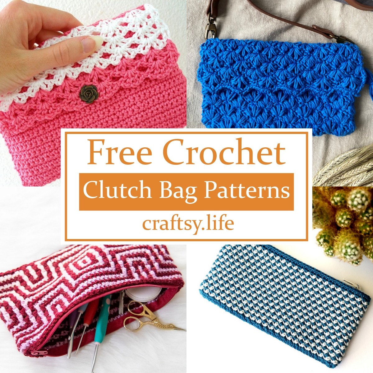 26 Free Crochet Clutch Bag Patterns For Ladies - Craftsy
