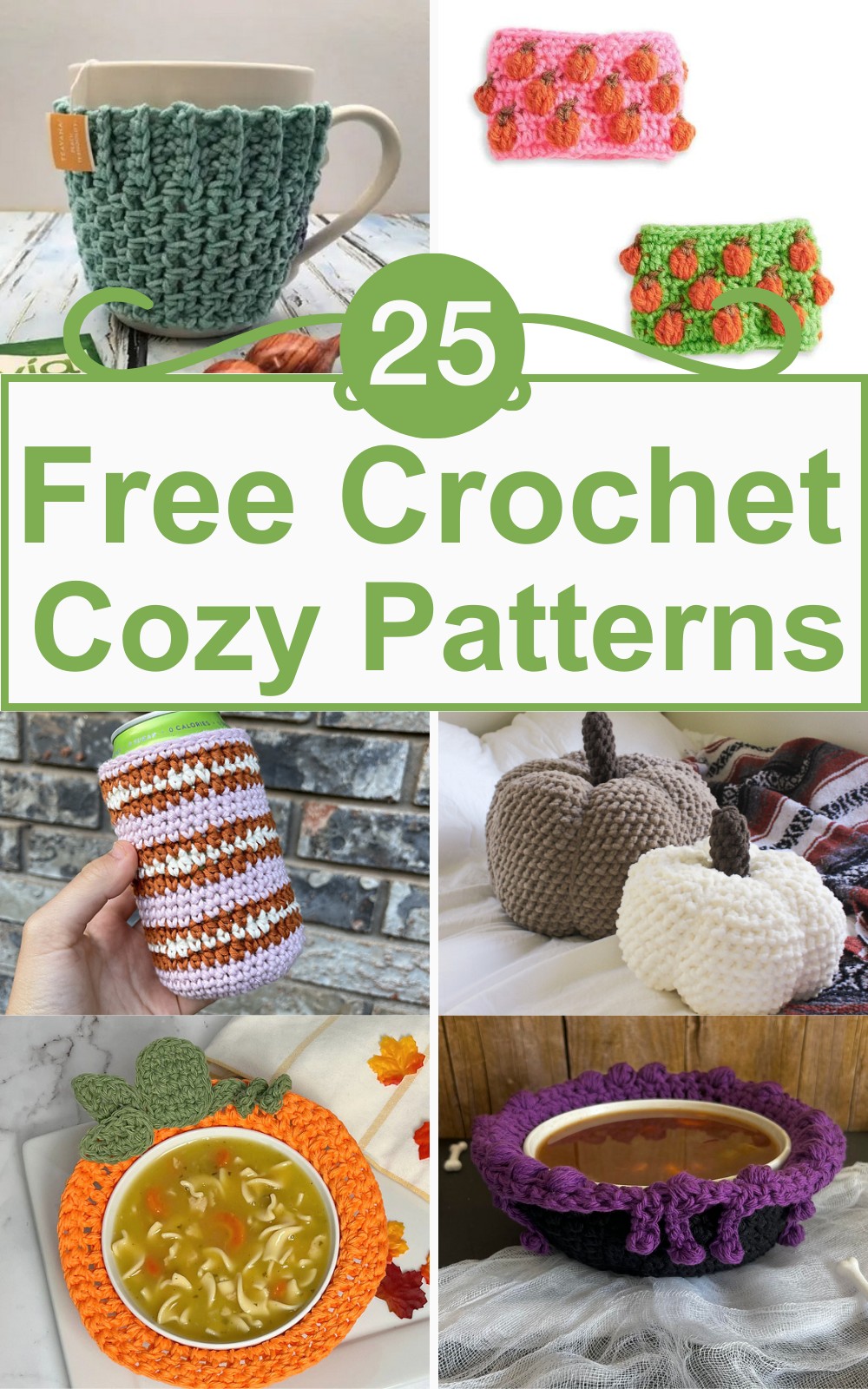 5 Free Crochet Cozy Patterns