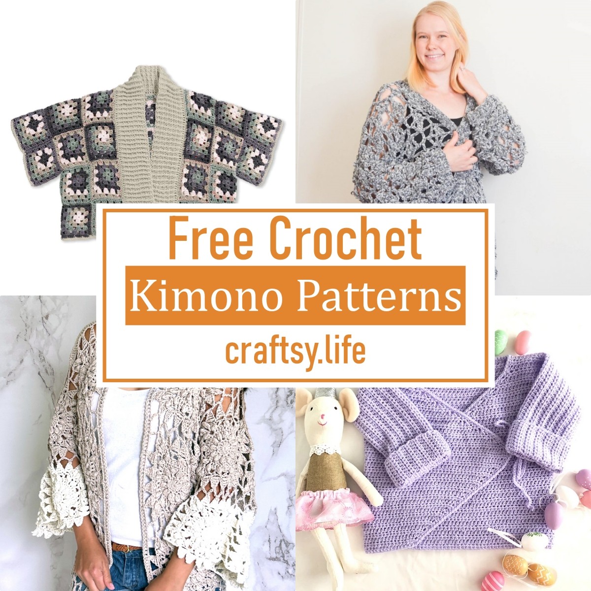 5 Free Crochet Kimono Patterns