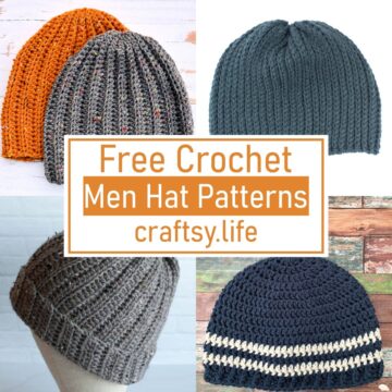 5 Free Crochet Men Hat Patterns