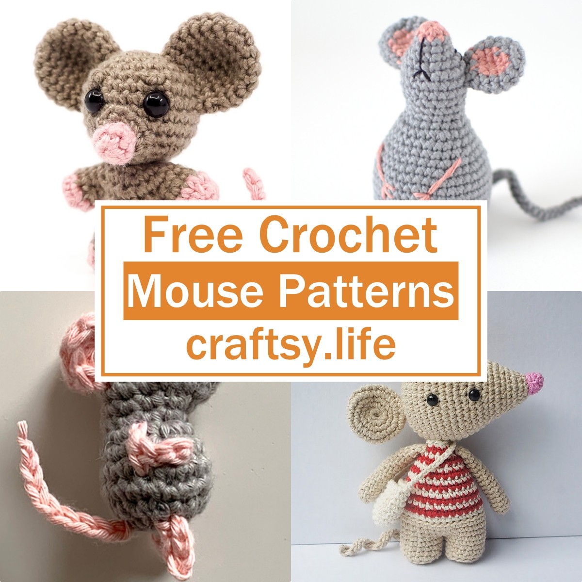 5 Free Crochet Mouse Patterns