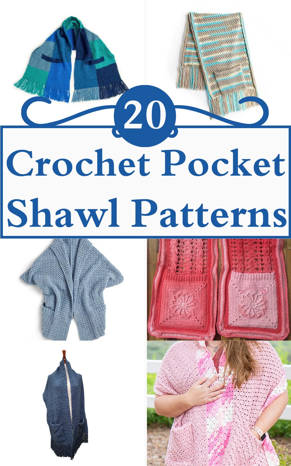 5 Free Crochet Pocket Shawl Patterns