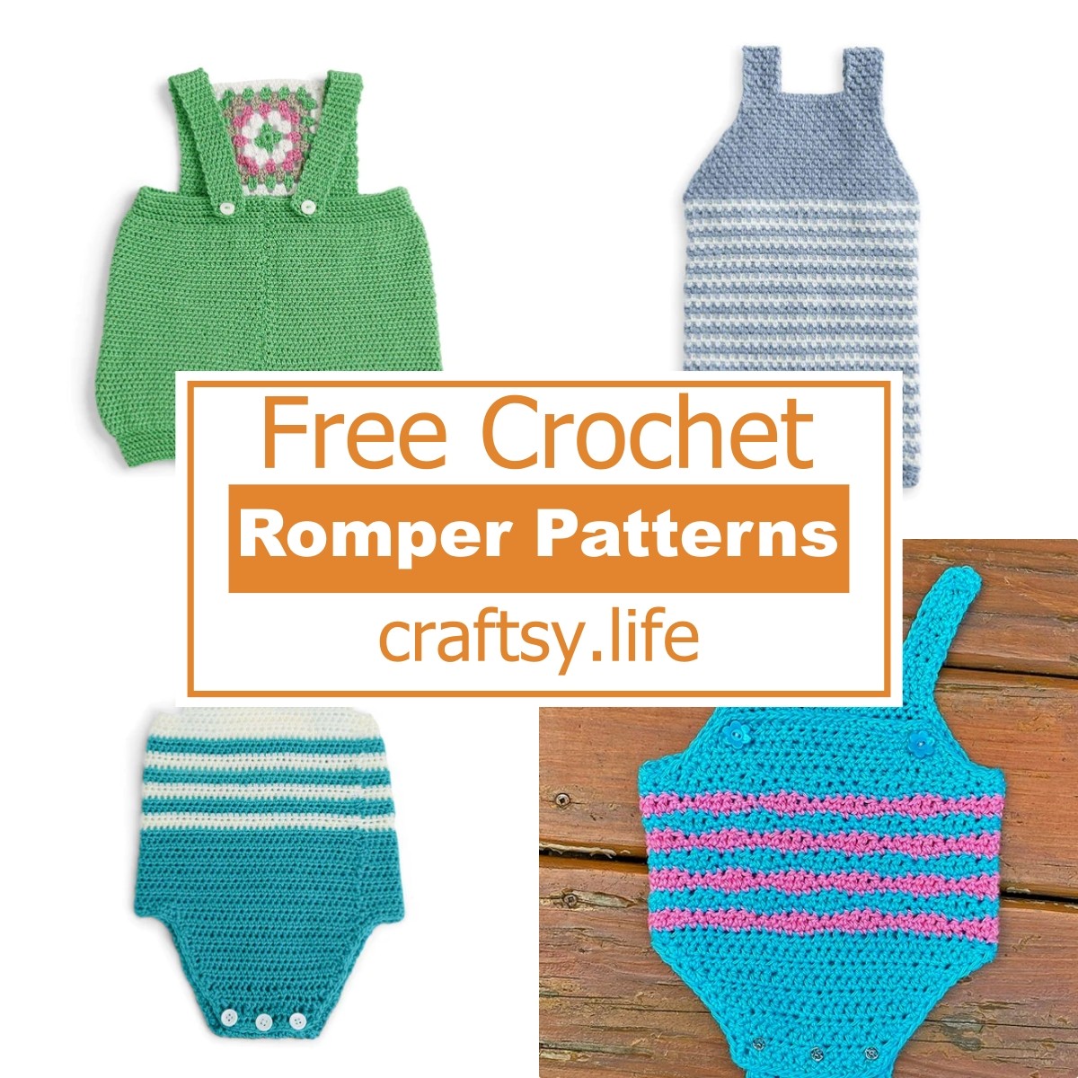5 Free Crochet Romper Patterns