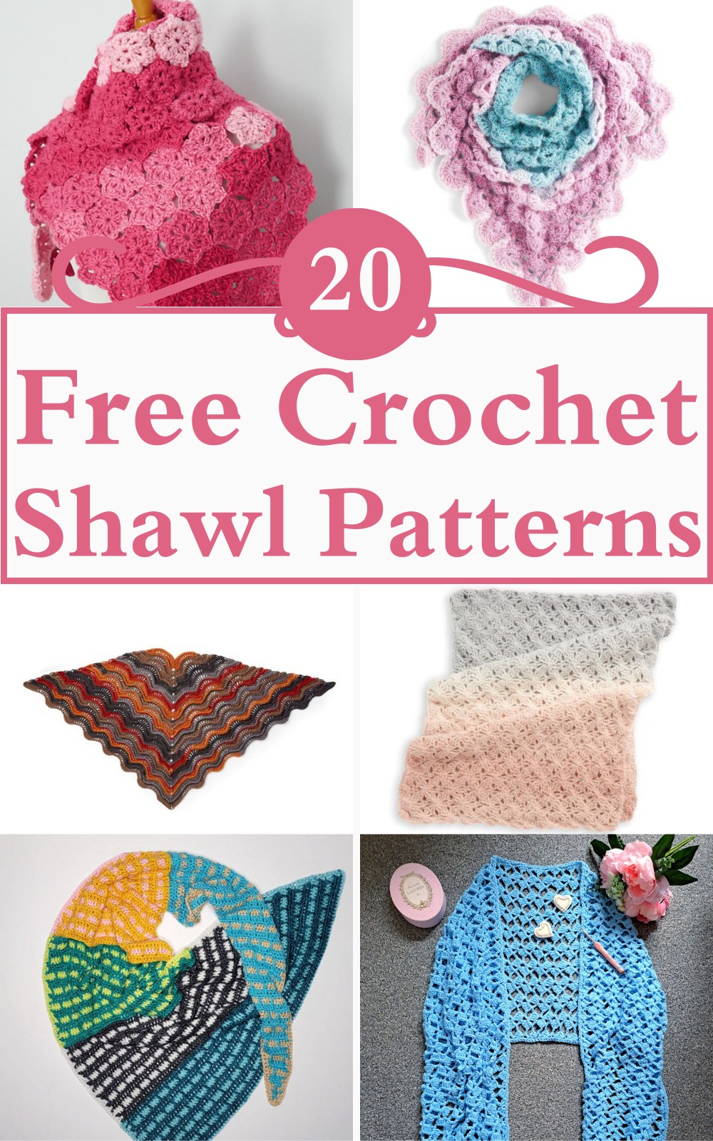 5 Free Crochet Shawl Patterns 