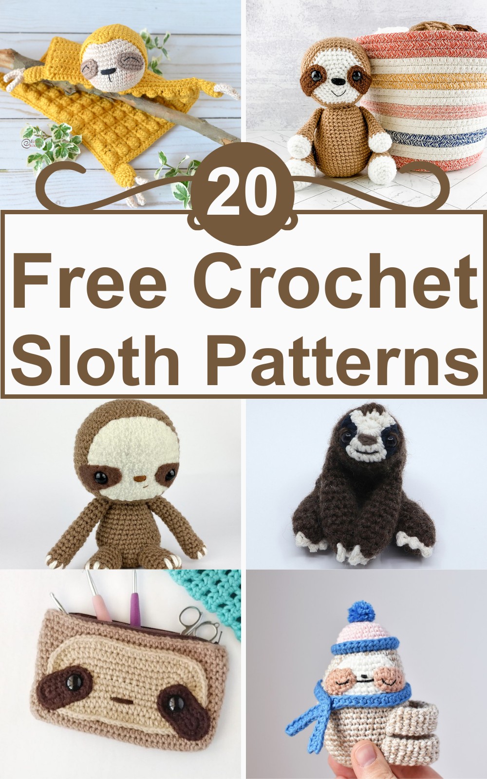5 Free Crochet Sloth Patterns