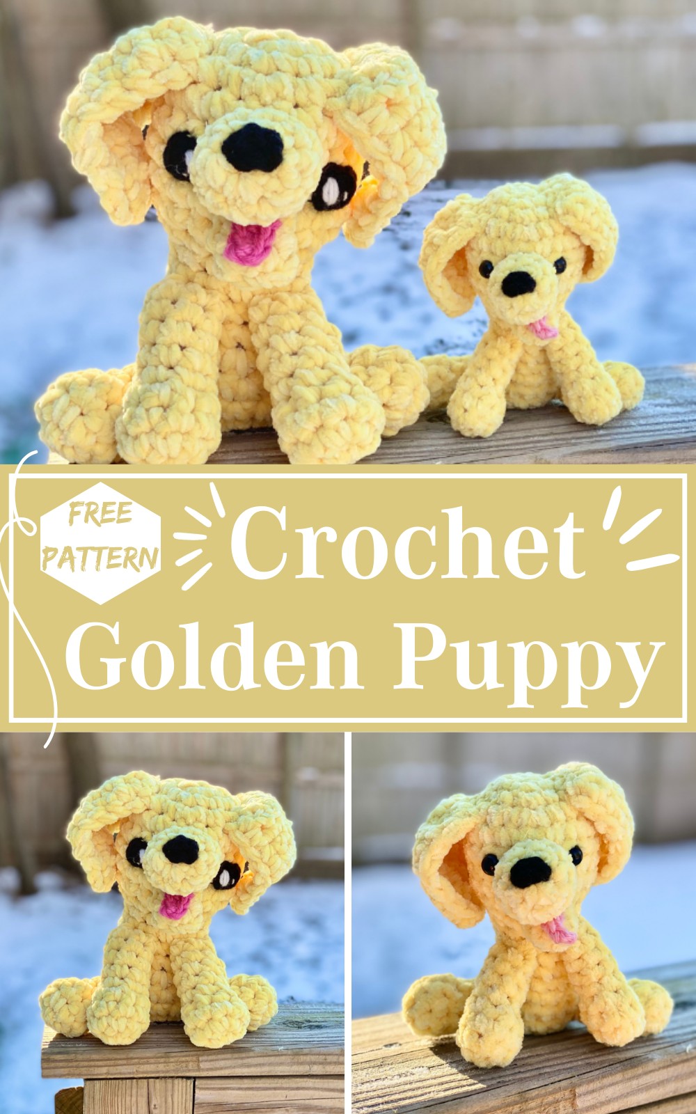 Amigurumi Golden Puppy