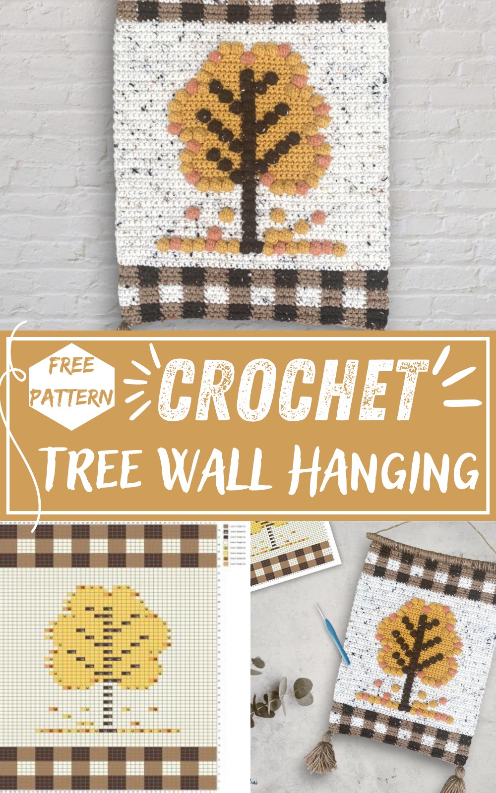 Autumn Tree Wall Hanging Crochet Pattern