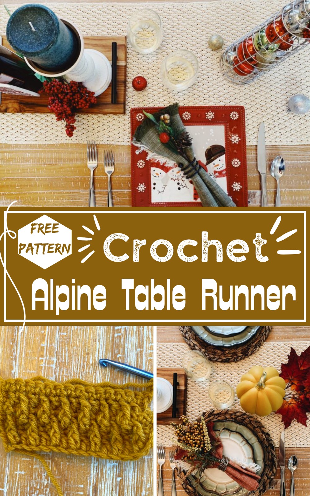 Crochet Alpine Table Runner
