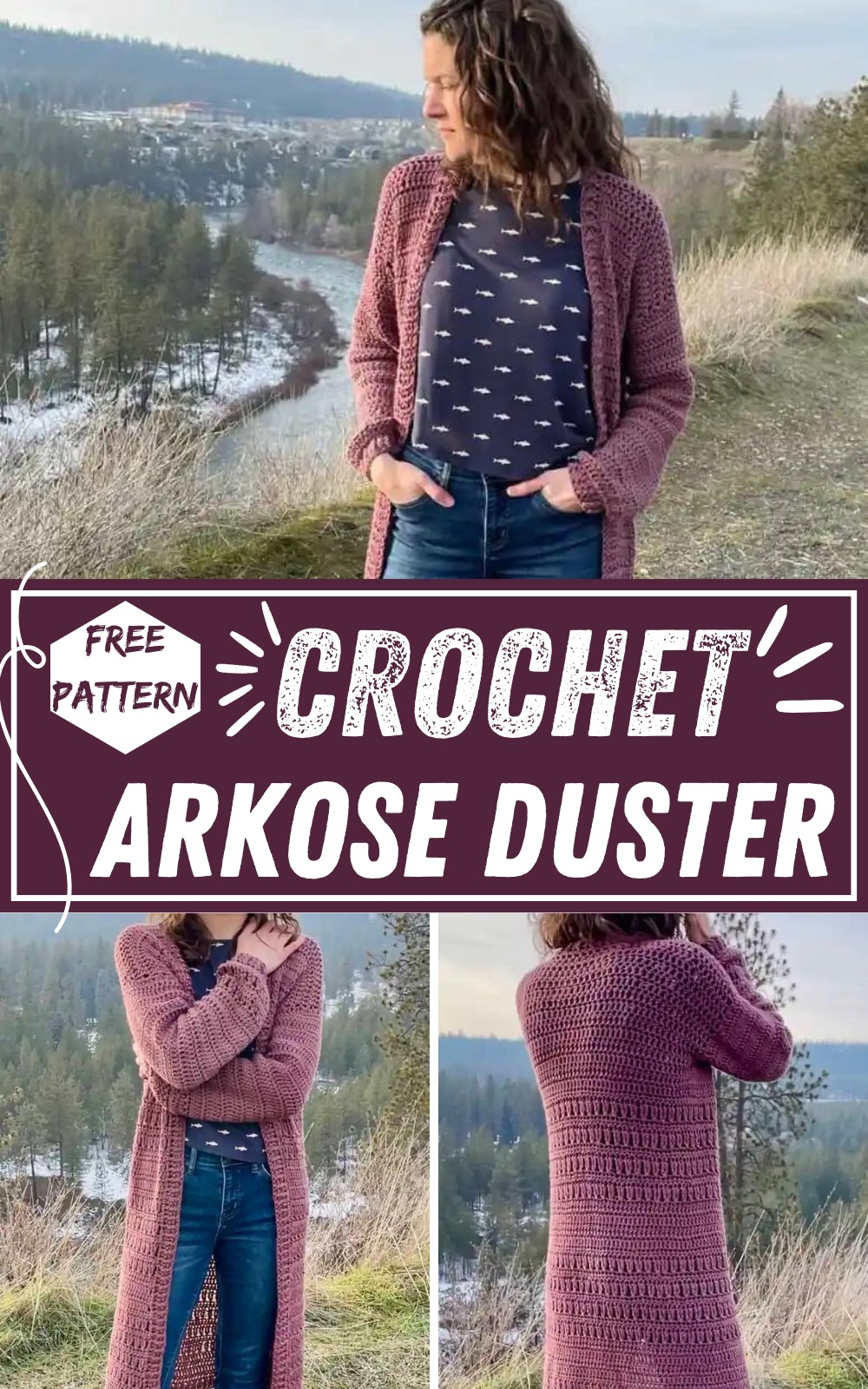 Crochet Arkose Duster Cardigan