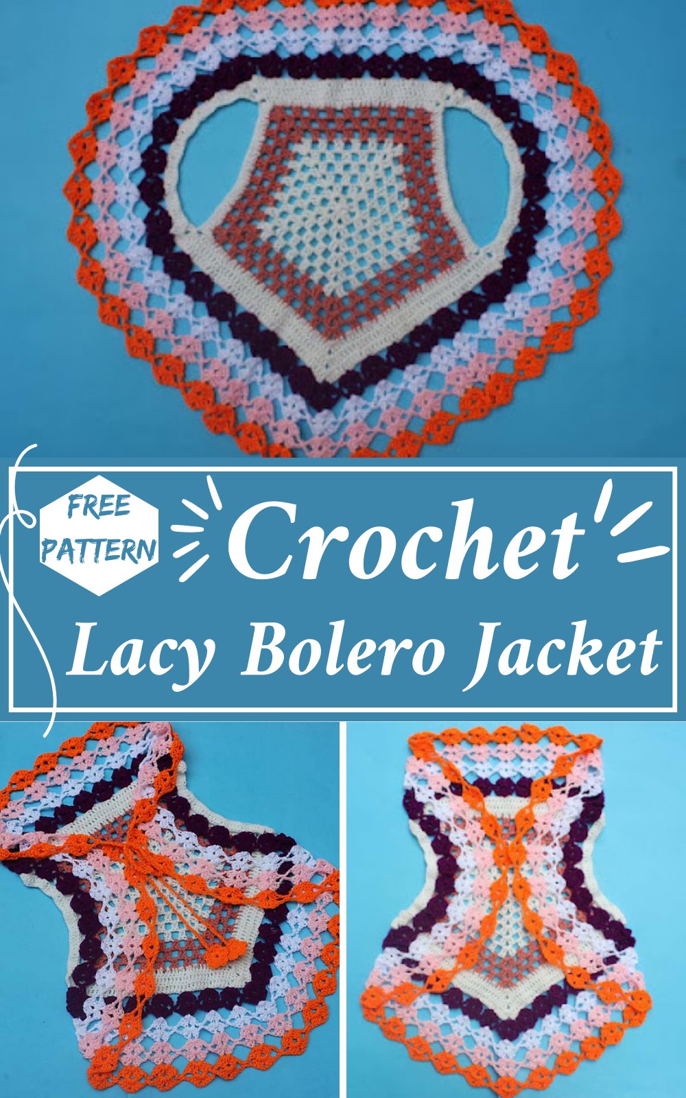 Crochet Beautiful Lacy Bolero Jacket