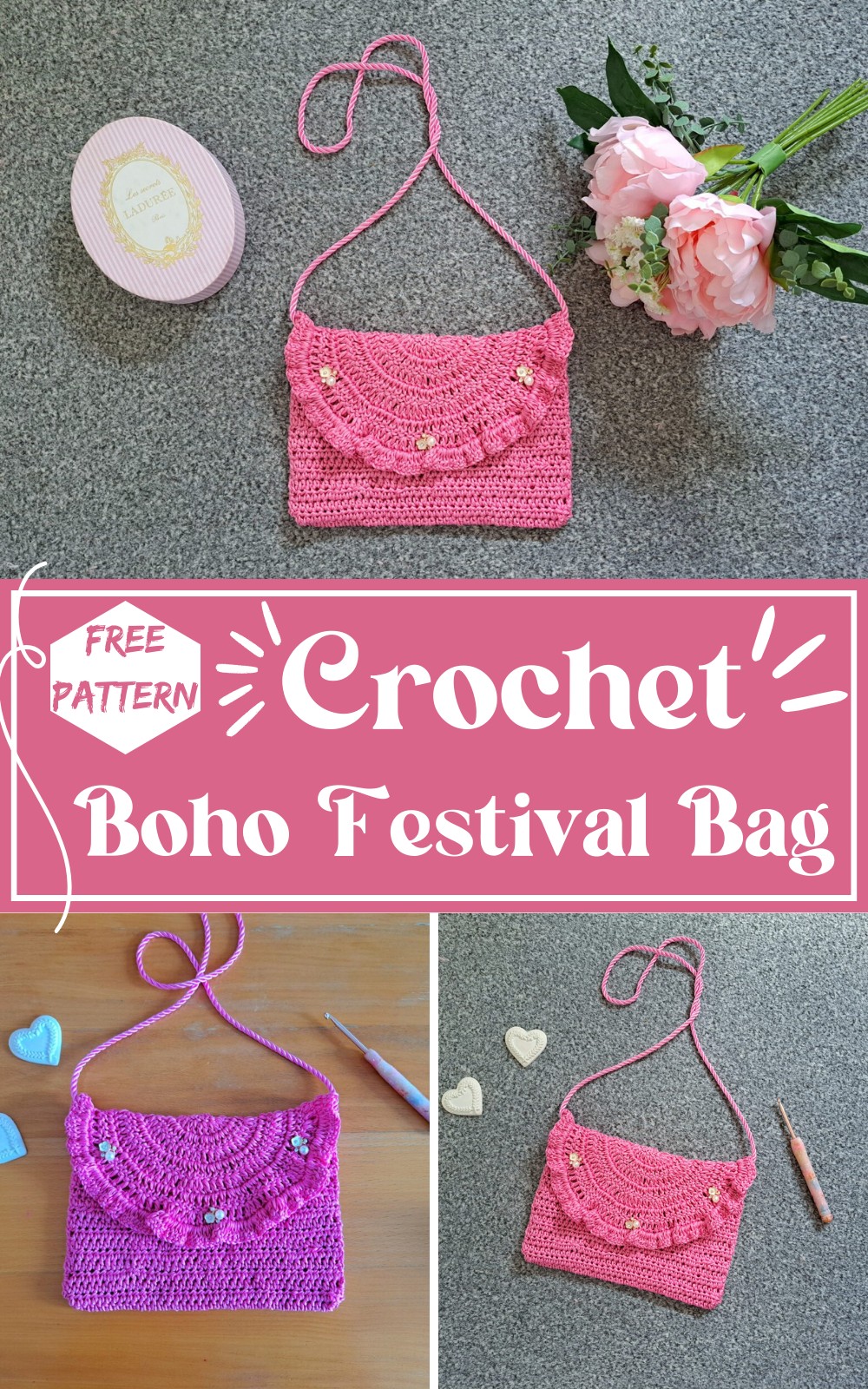 Crochet Boho Festival Bag