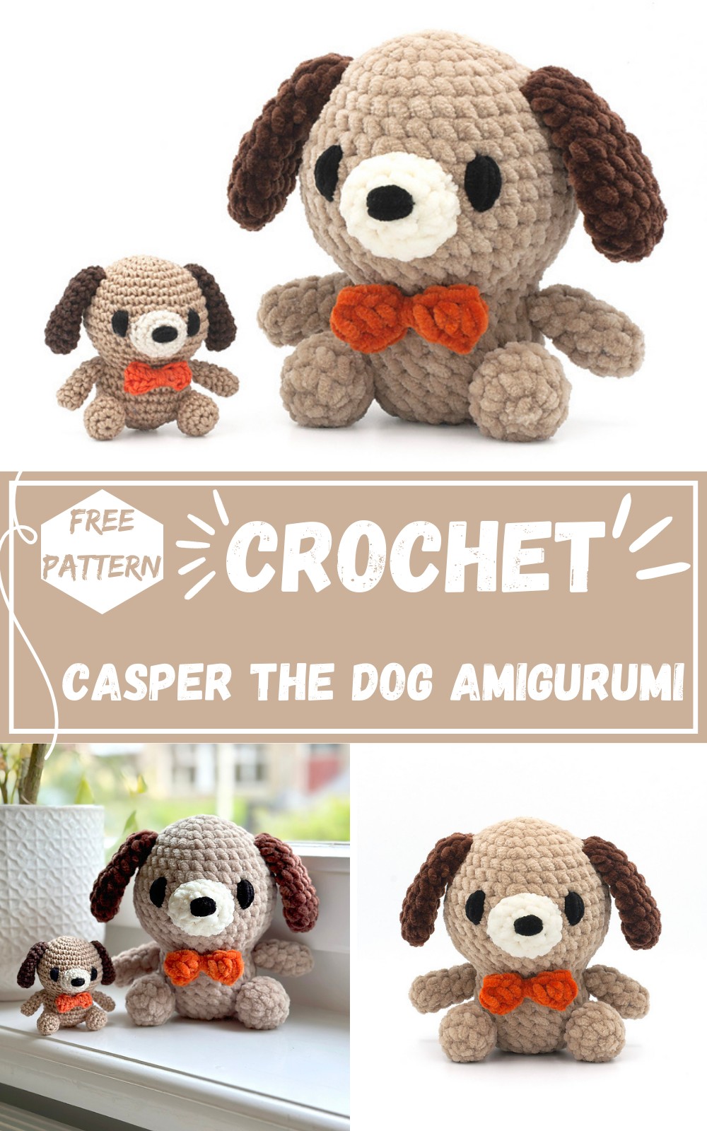 Crochet Casper The Dog Amigurumi