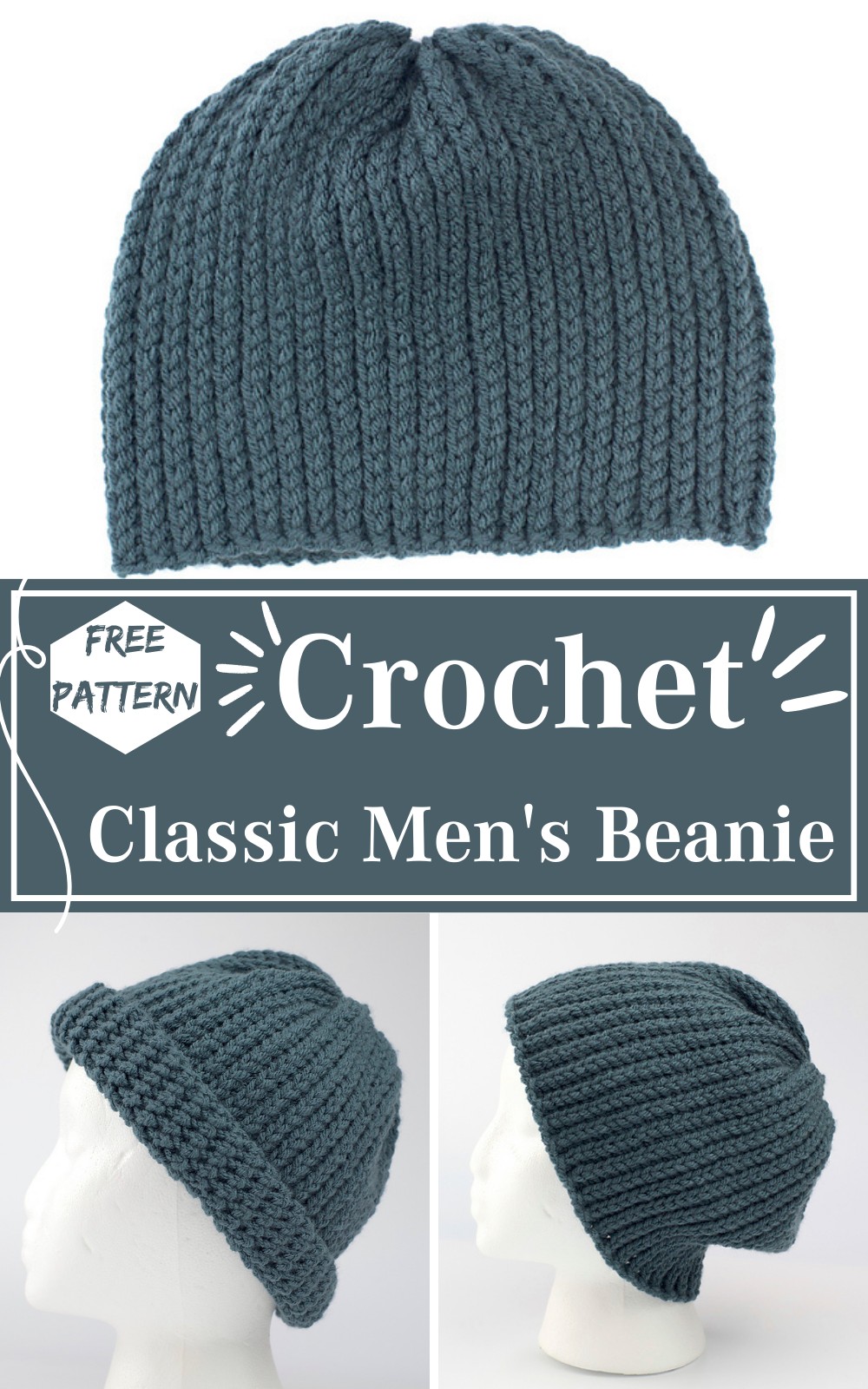 Crochet Classic Men's Beanie