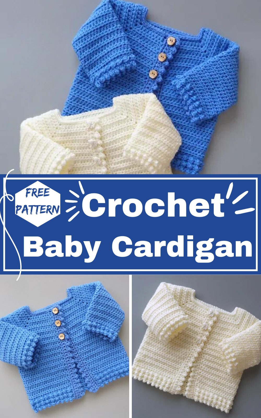 Crochet Cotswold Baby Cardigan