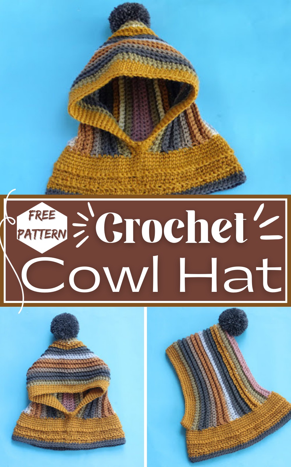 Crochet Cowl Hat Pattern