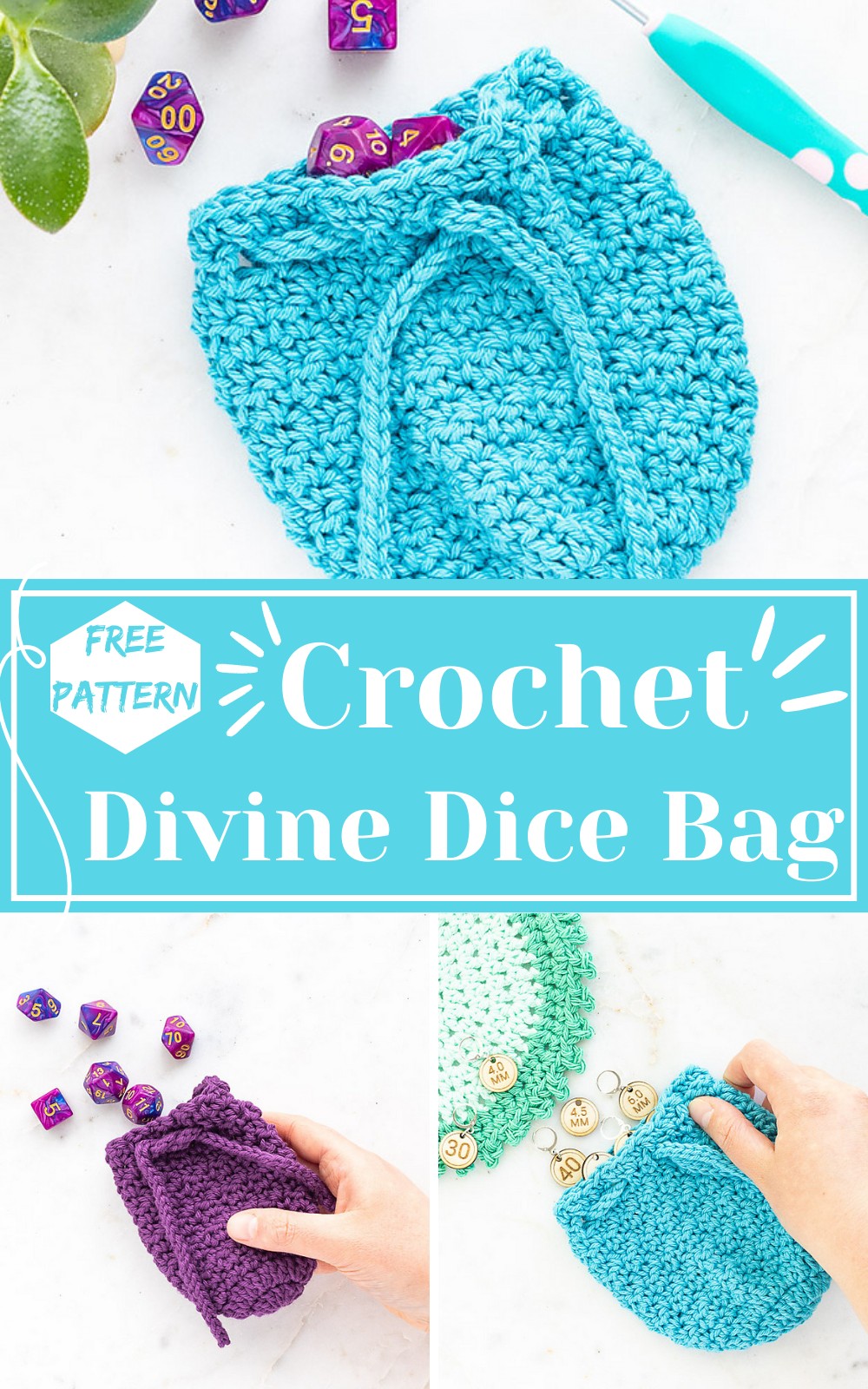Crochet Divine Dice Bag