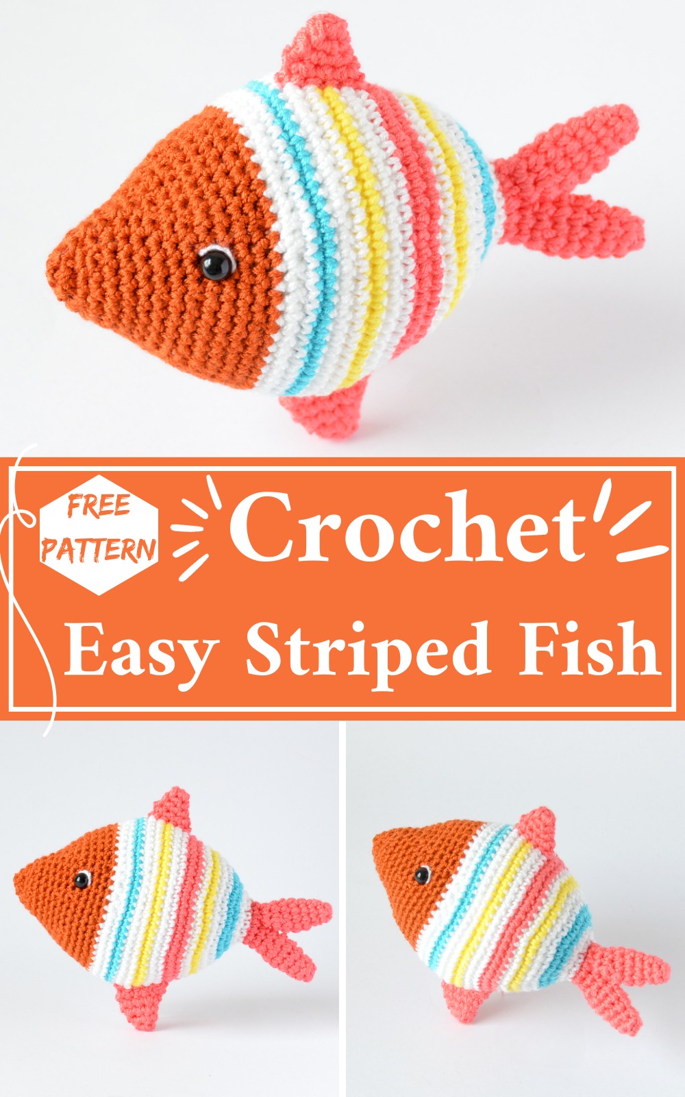 Crochet Easy Striped Fish