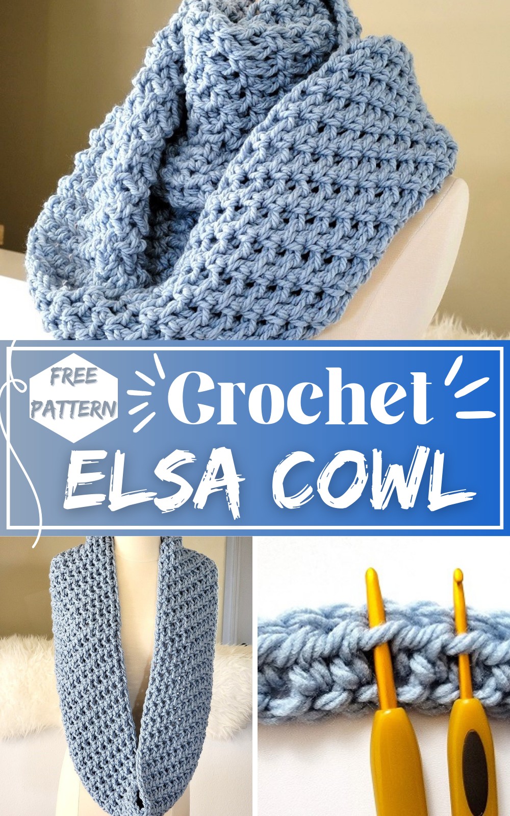 Crochet Elsa Cowl Pattern