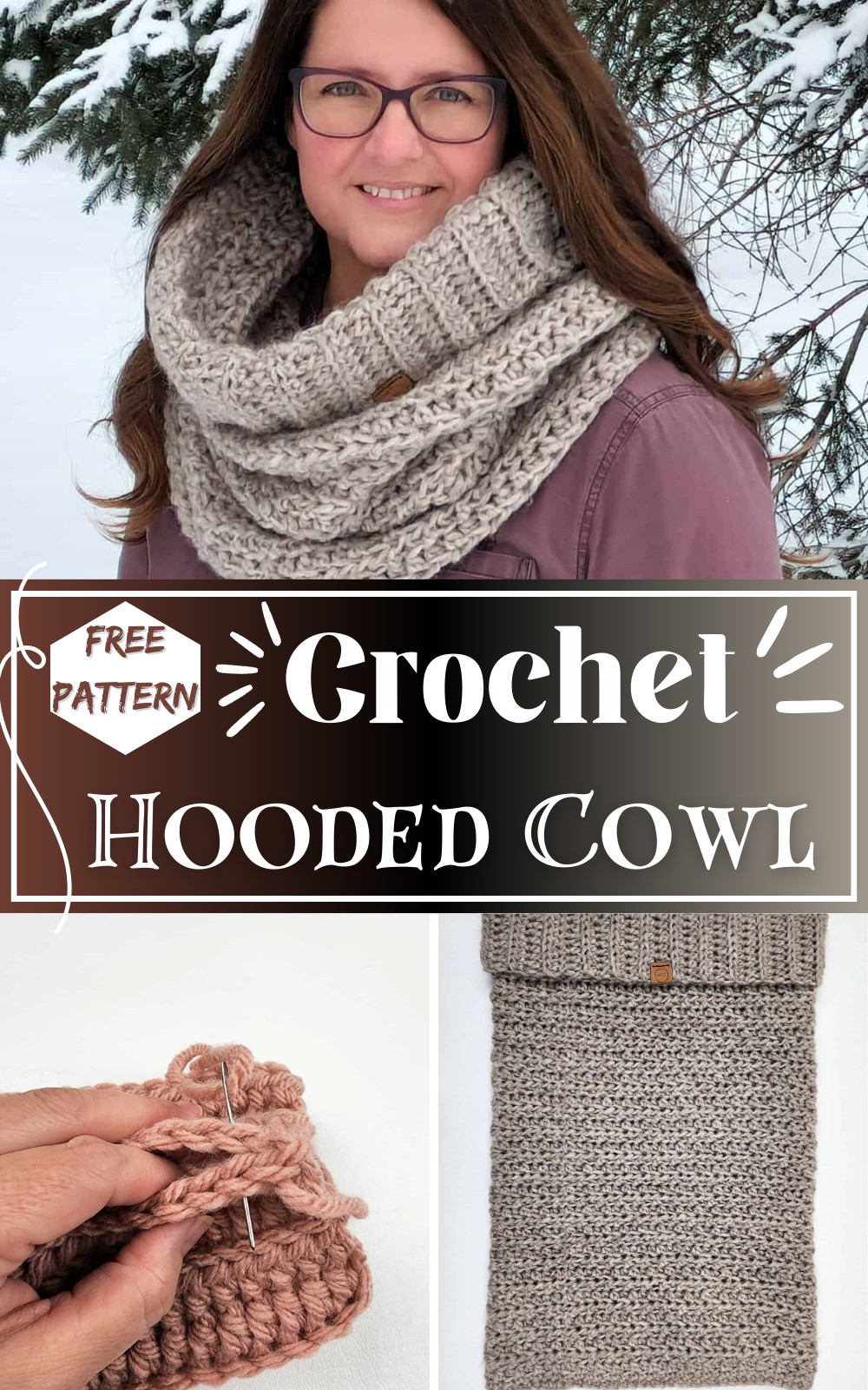 Crochet Hooded Cowl Pattern