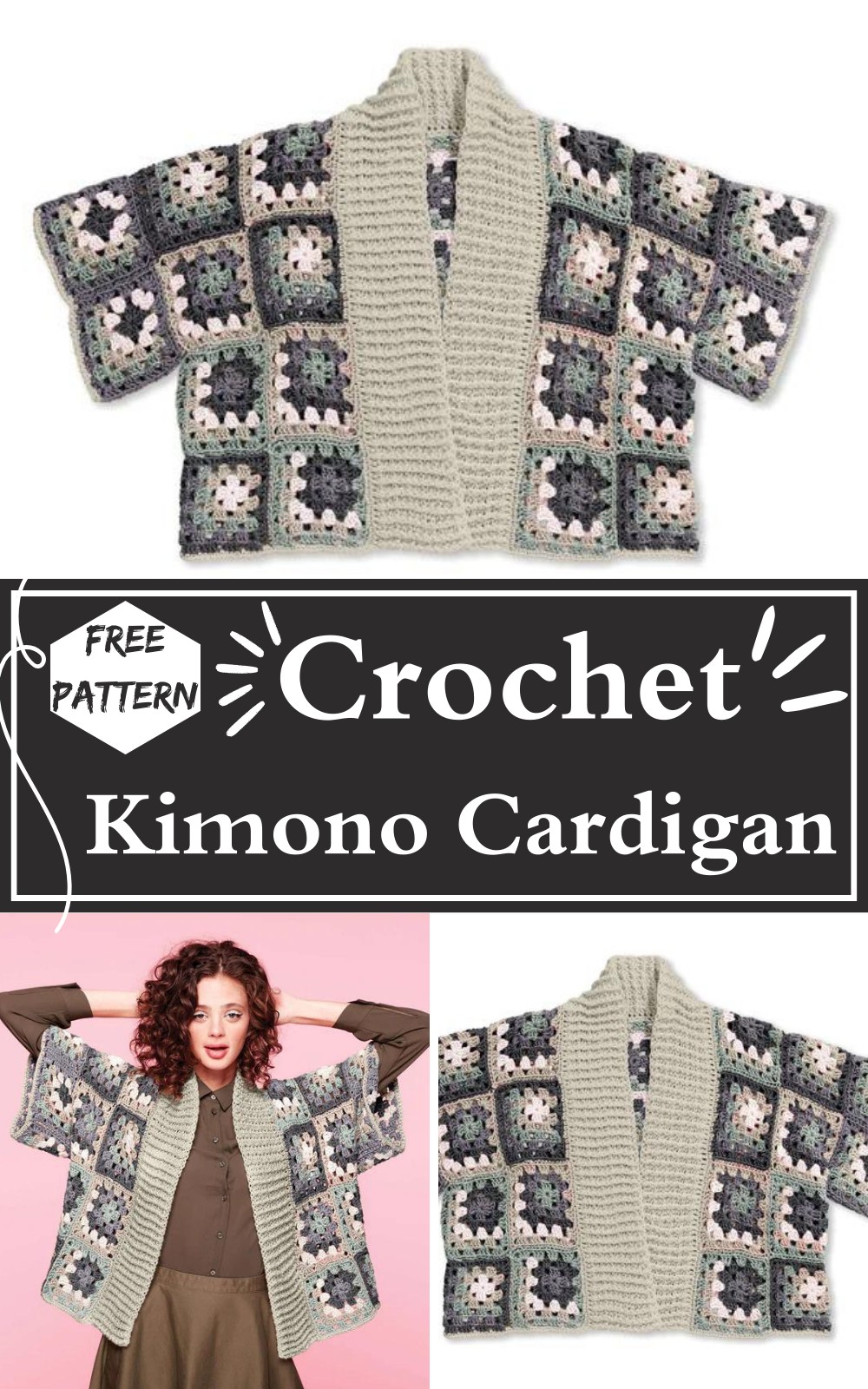 Crochet Kimono Cardigan