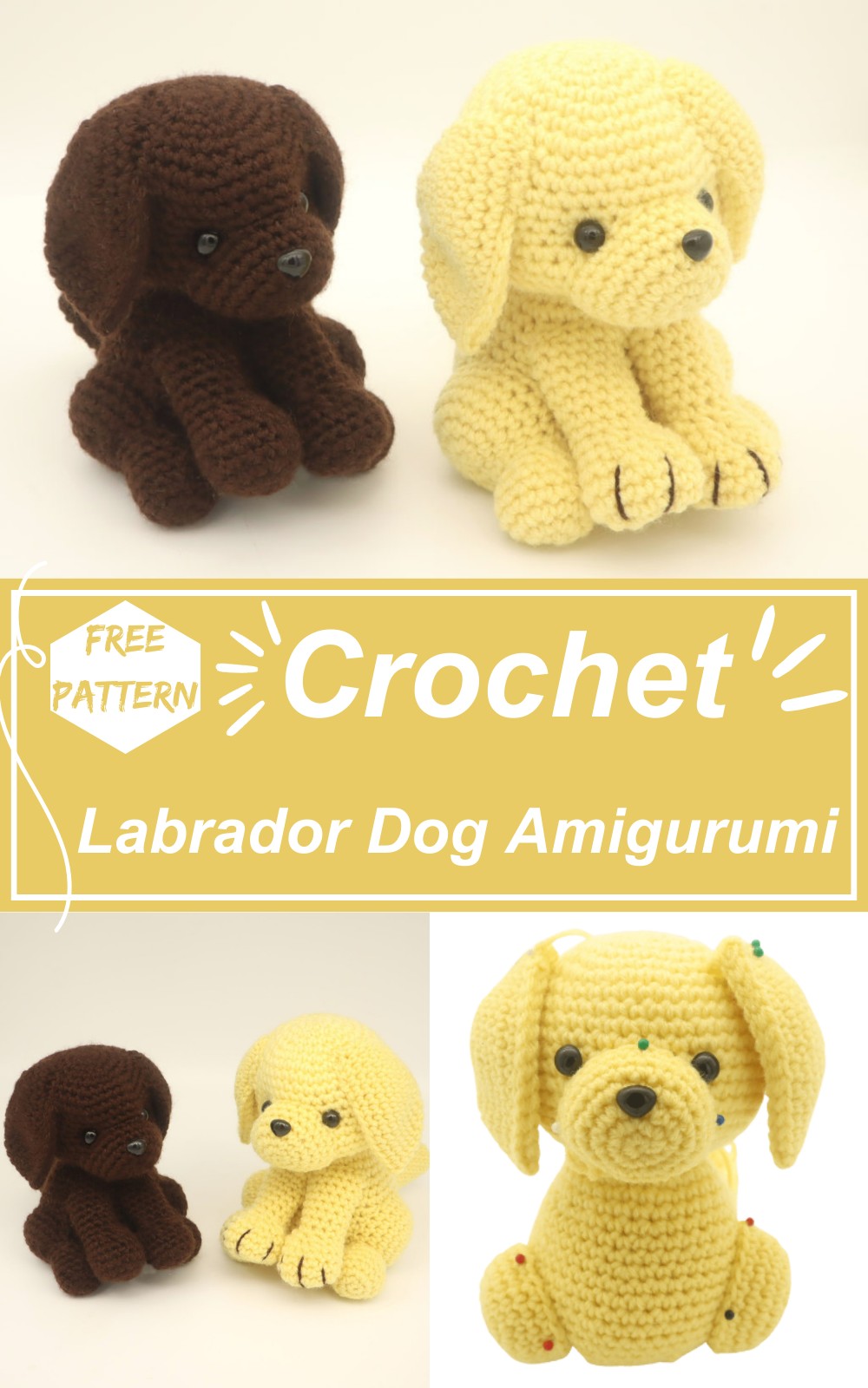 Crochet Labrador Dog Amigurumi