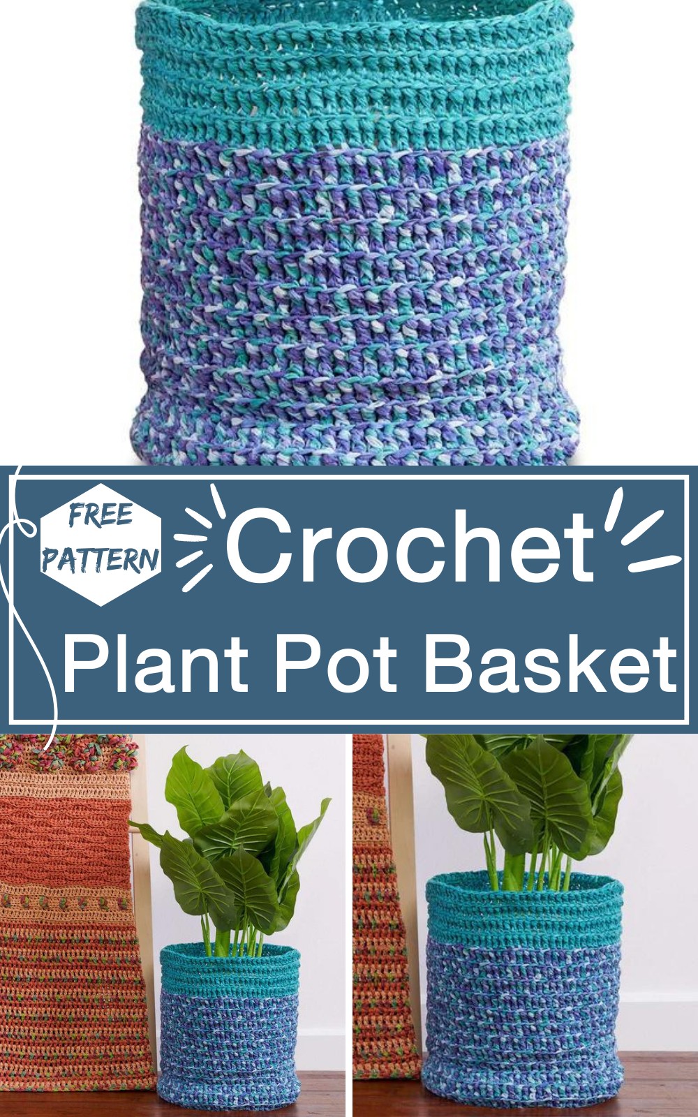 Crochet Large Plant Pot Basket