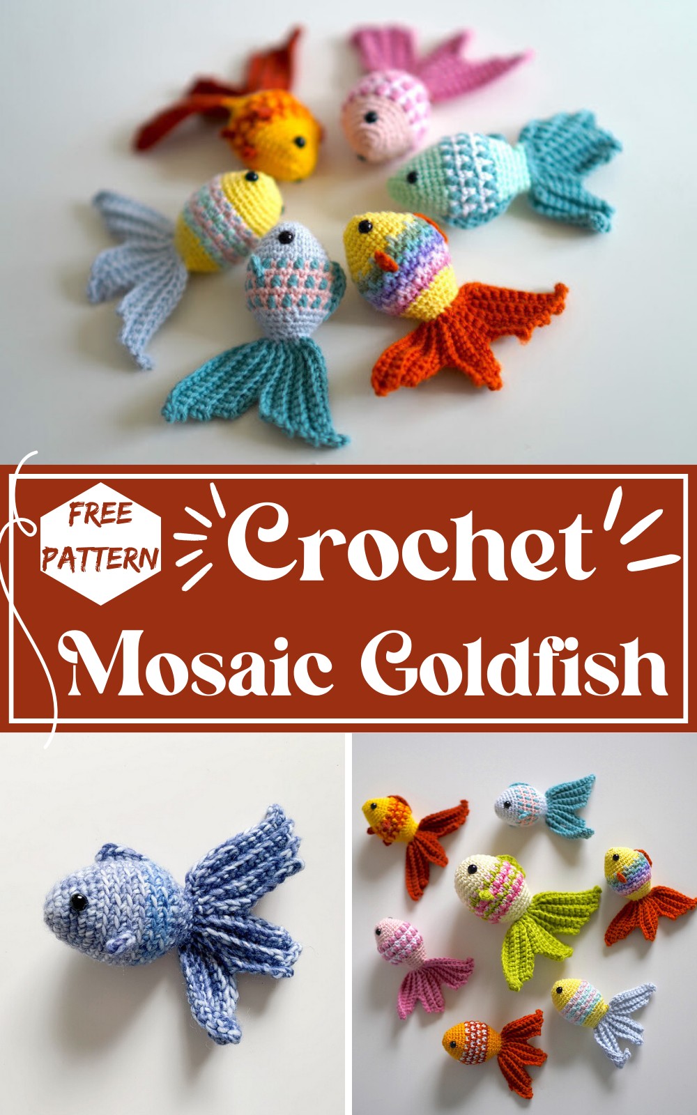 Crochet Mosaic Goldfish