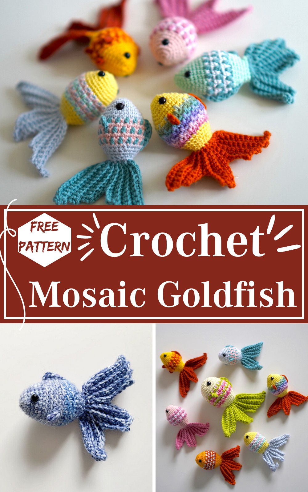 Crochet Mosaic Goldfish