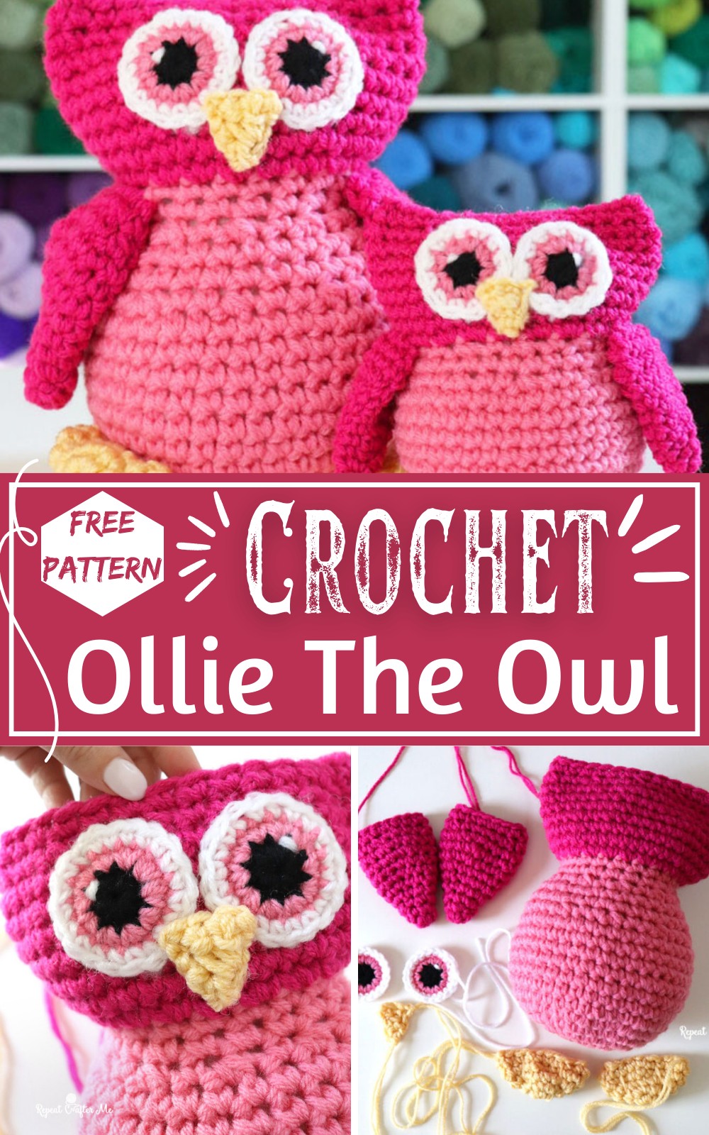 Crochet Ollie The Owl Pattern
