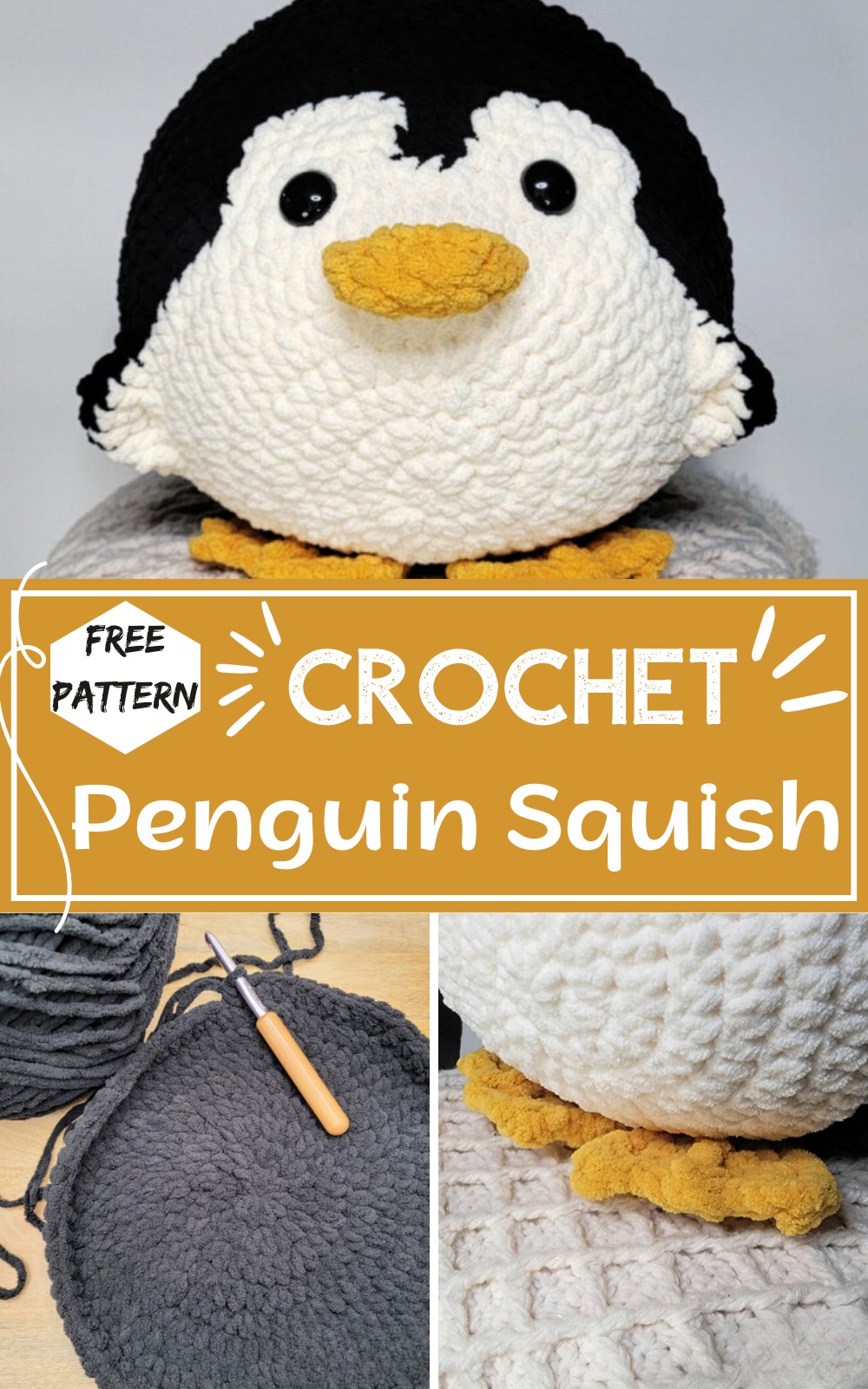 Crochet Penguin Squish