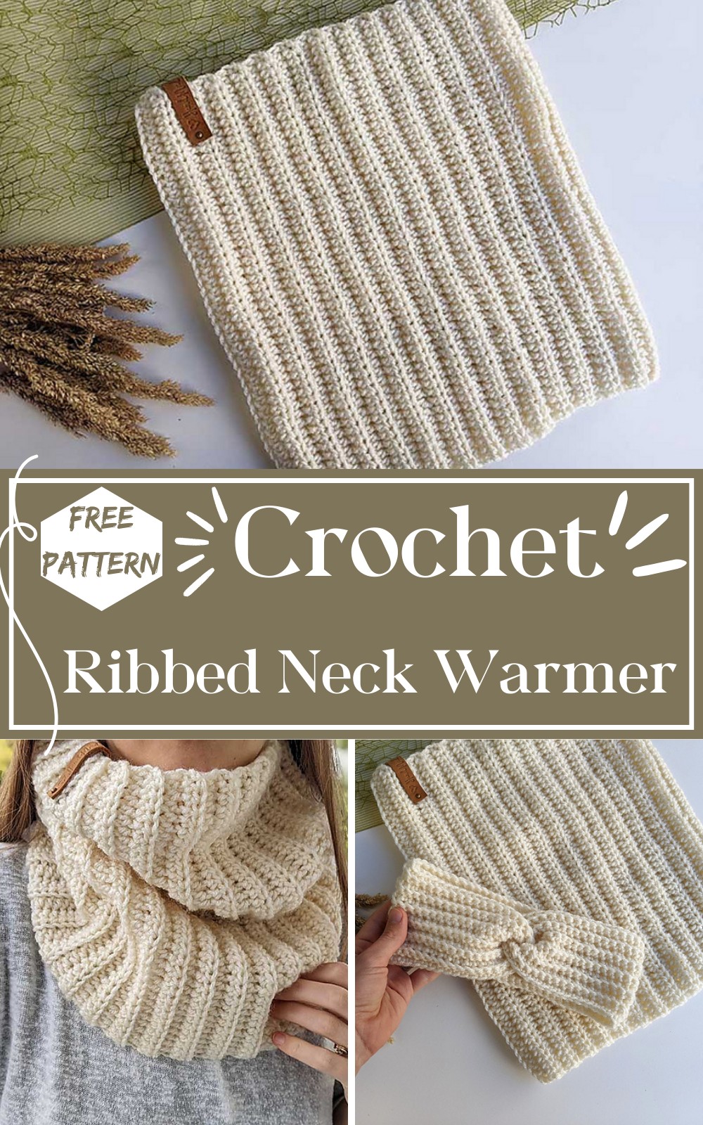 Crochet Ribbed Neck Warmer