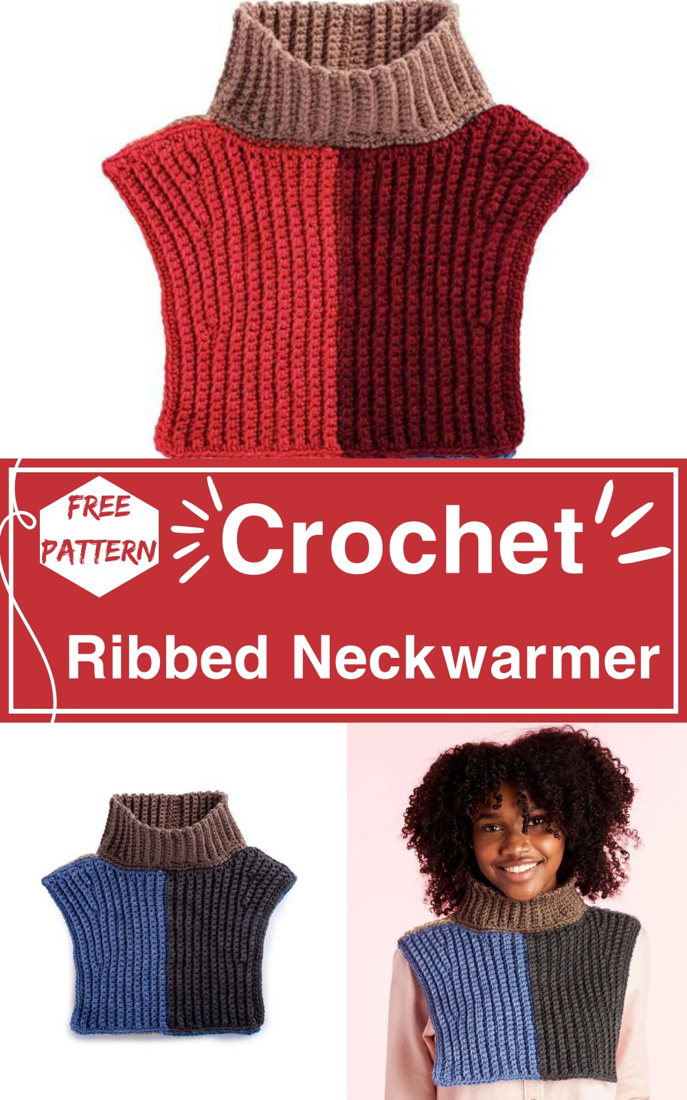 Crochet Ribbed Neckwarmer