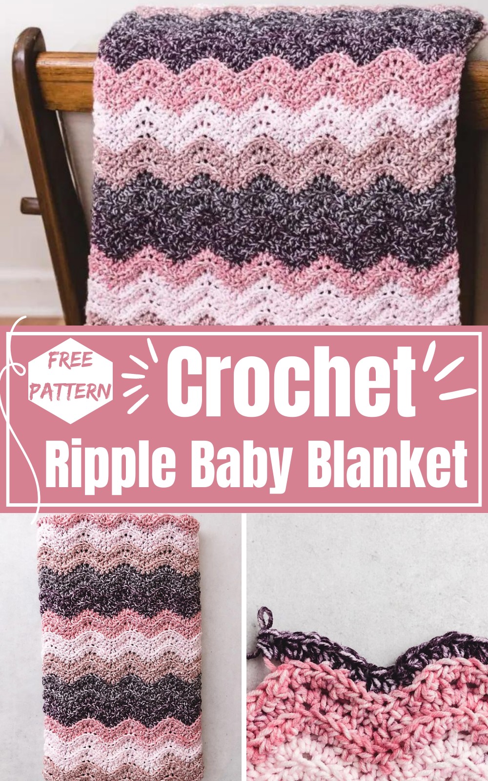 Crochet Ripple Baby Blanket