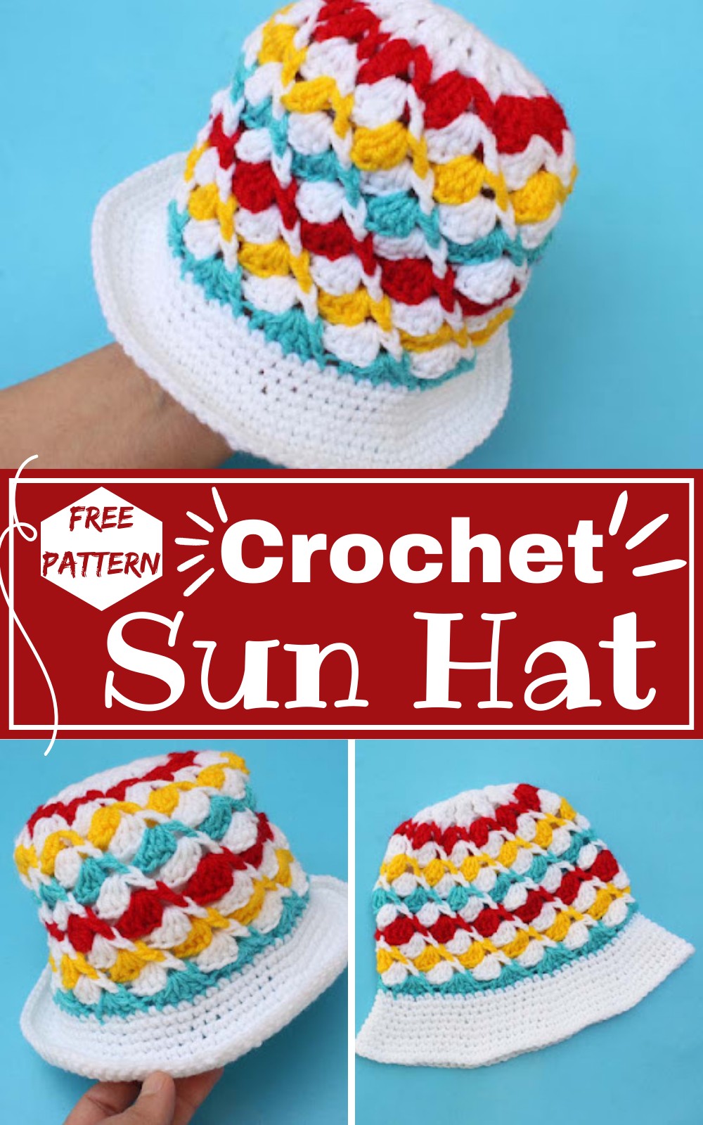 Crochet Sun Hat For Boys & Girls