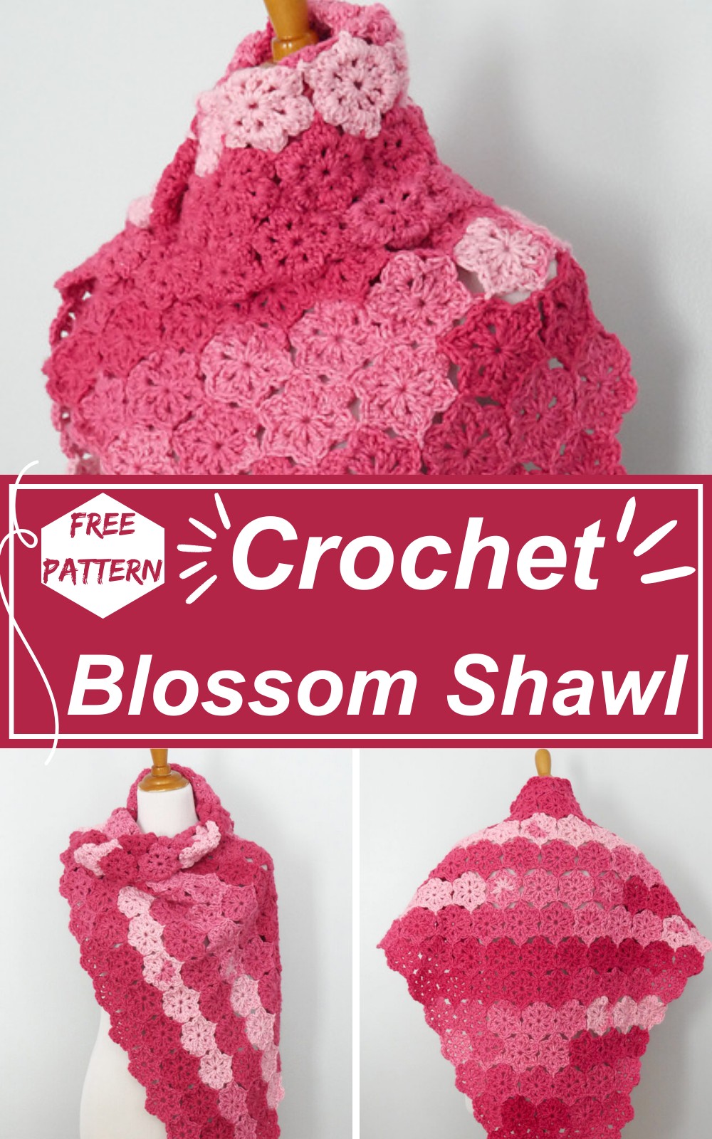 Crochet Tropical Blossom Shawl