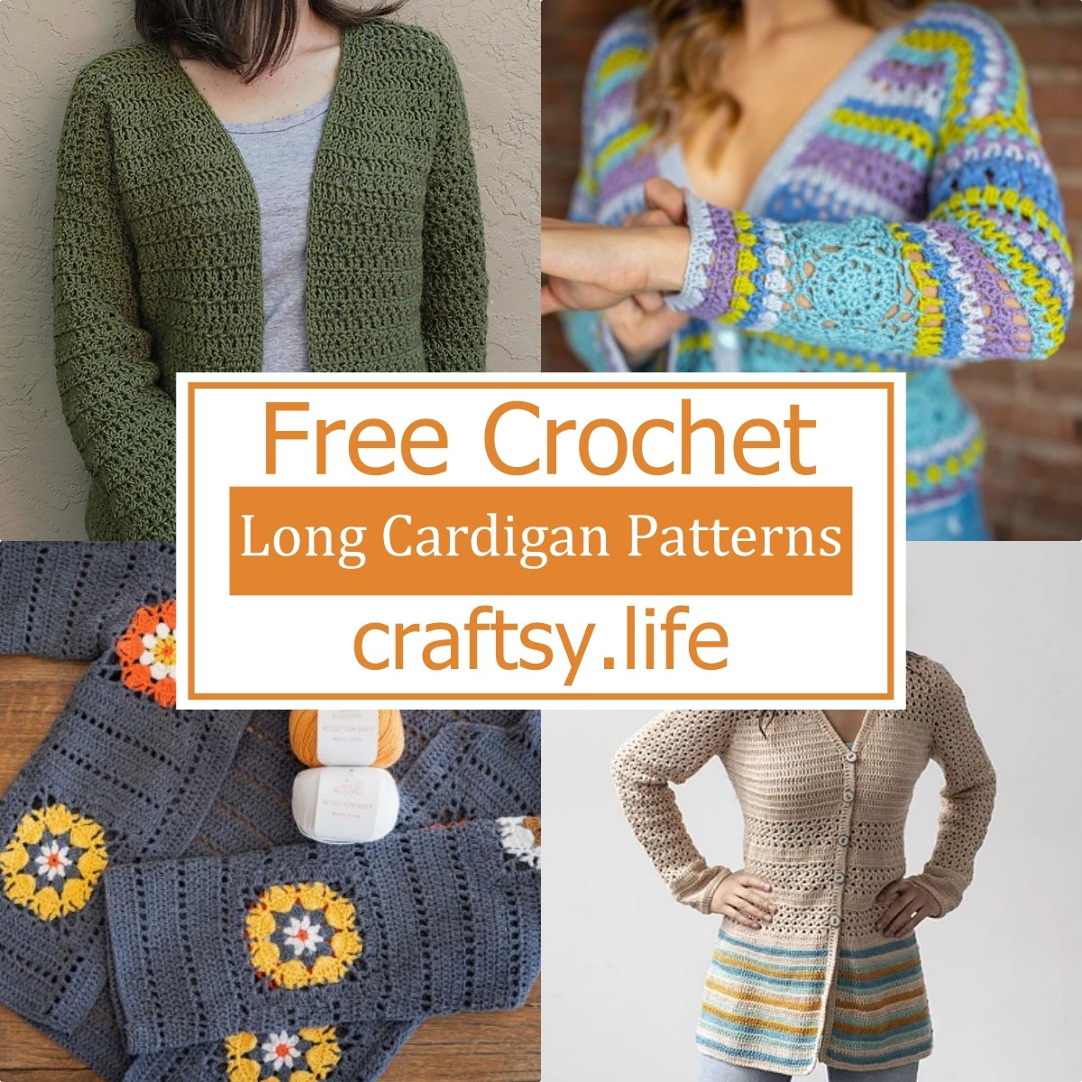 Free Crochet Long Cardigan Patterns