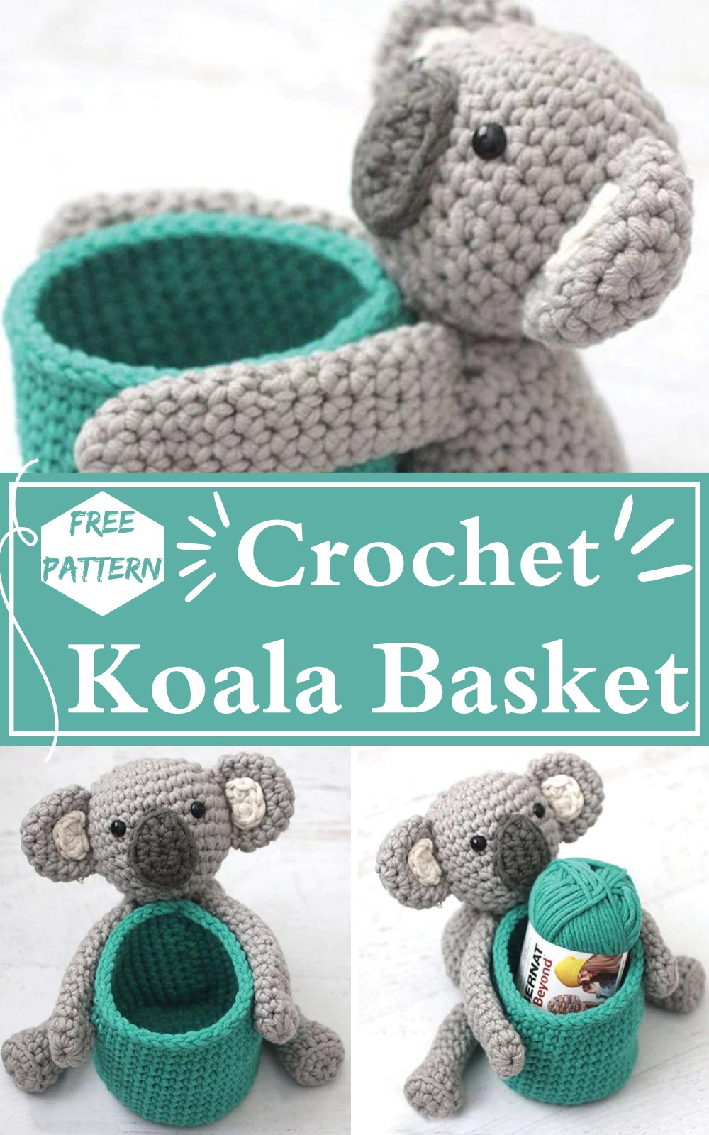 Koala Crochet Basket